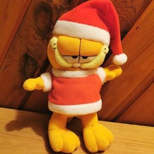 Vintage Christmas Garfield Plush